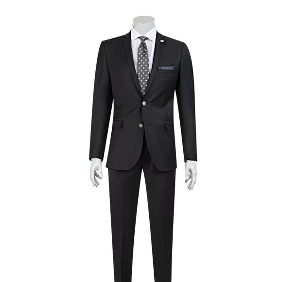 Brand New TWEEN Exclusive Black Suit (Slim Fit) - Picture 1 of 5